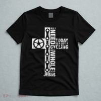 All I Need Is Cycling And Jesus Christian Religious T-Shirt thumb 5