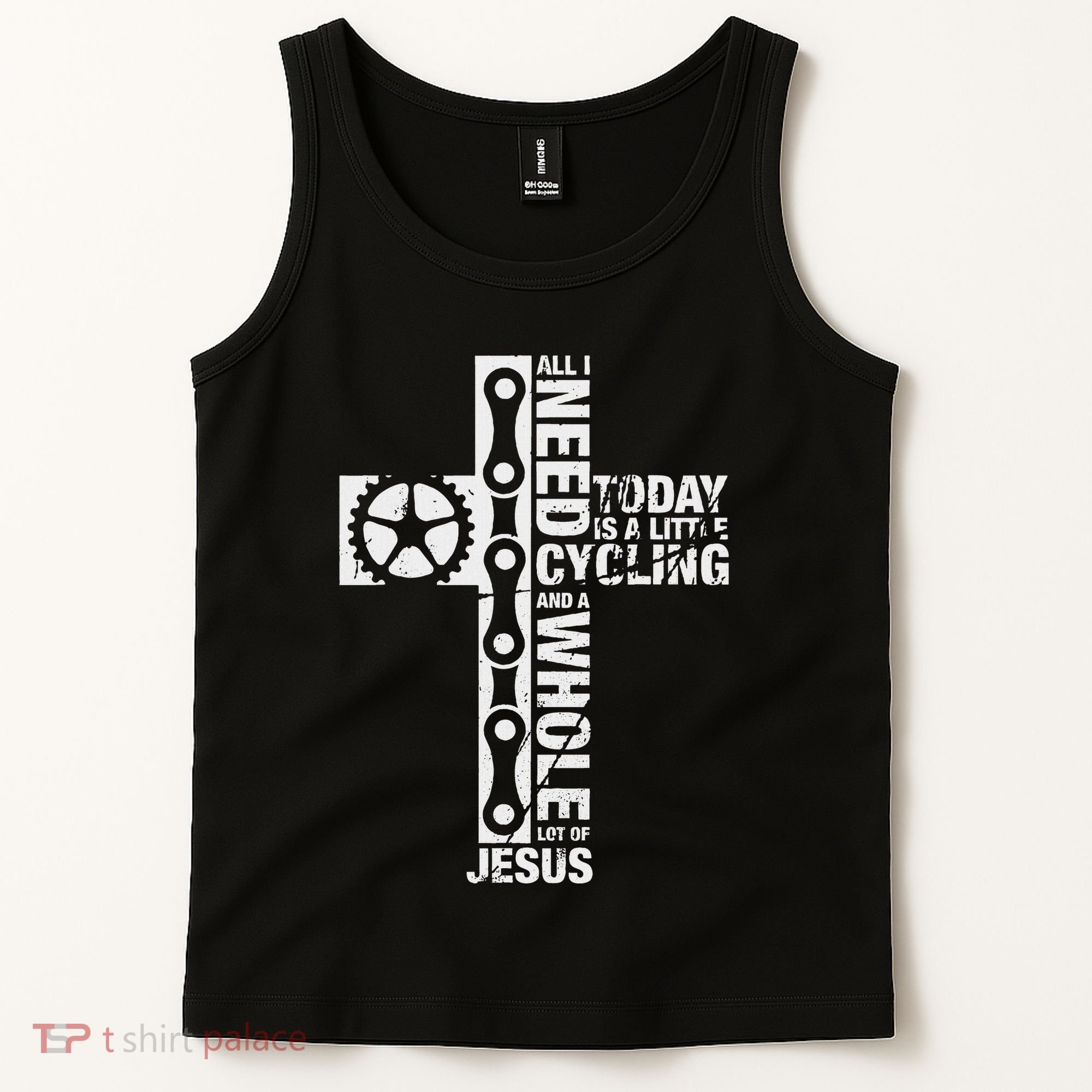 All I Need Is Cycling And Jesus Christian Religious Tank Top