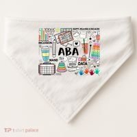 ABA Inclusion Neurodiversity Special Education SPED USA-Made Doggie Bandana thumb 0
