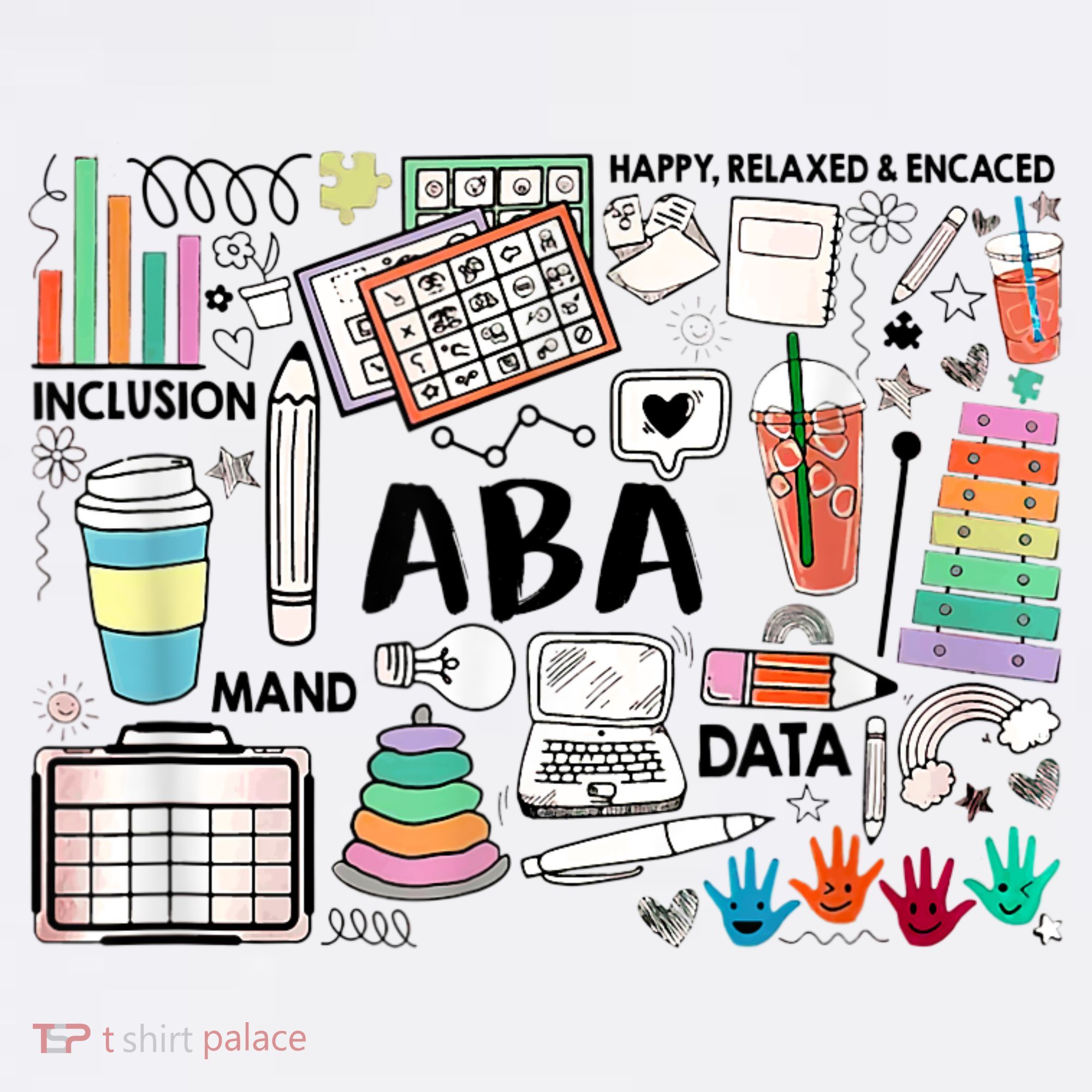 ABA Inclusion Neurodiversity Special Education SPED T-Shirt