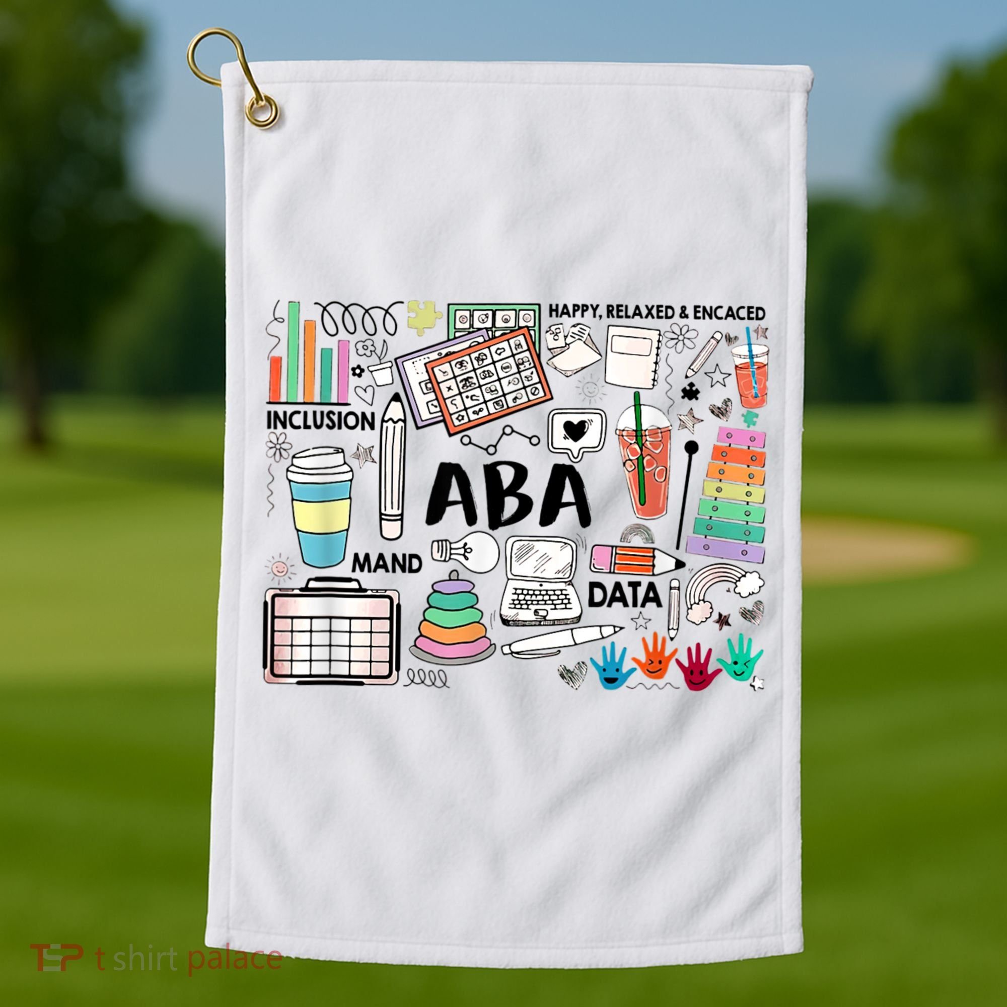 ABA Inclusion Neurodiversity Special Education SPED Golf Towel