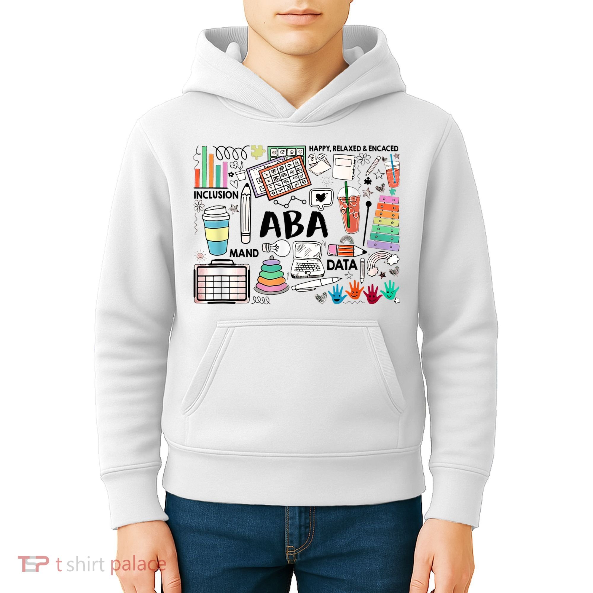 ABA Inclusion Neurodiversity Special Education SPED Kids Hoodie