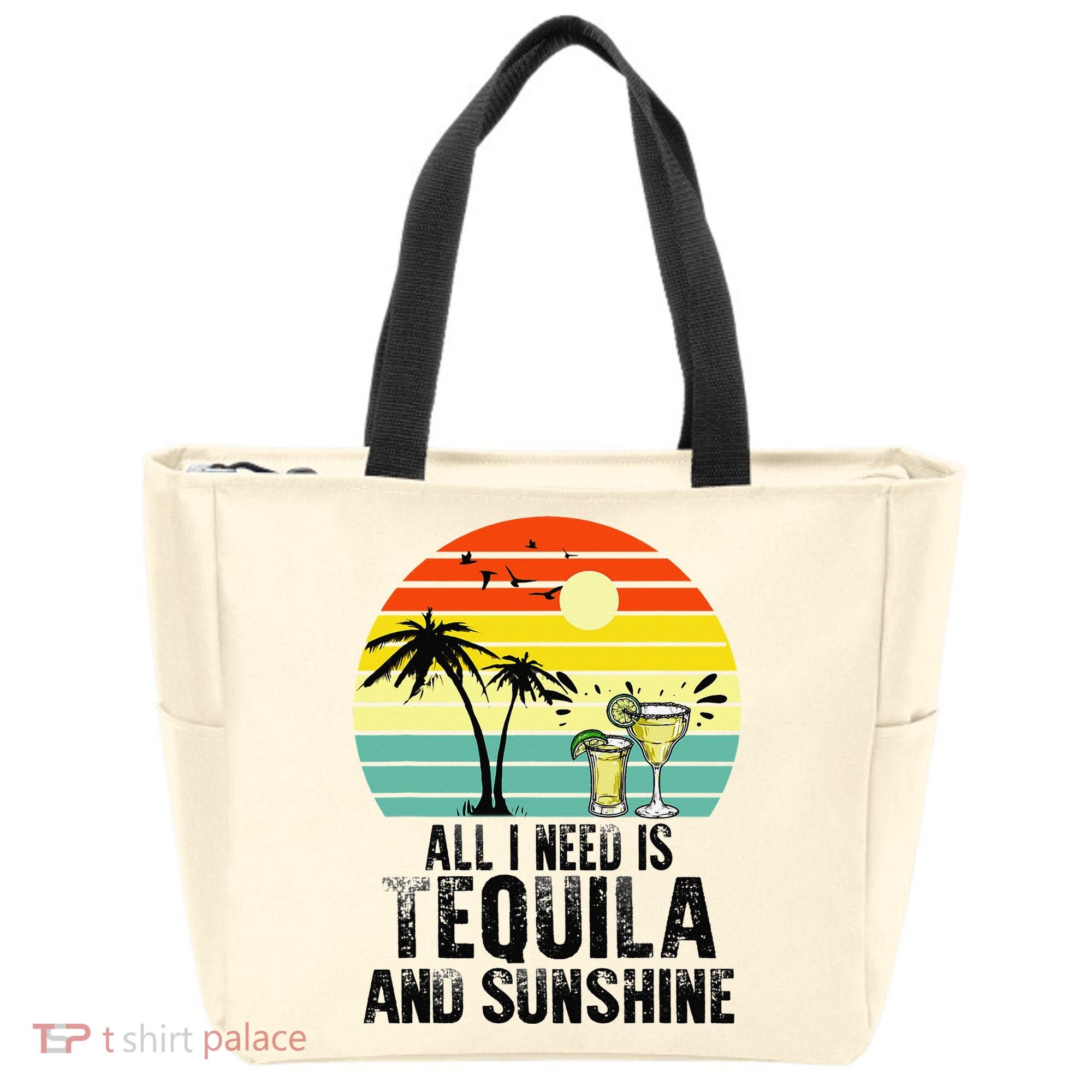 All I Need Is Tequila And Sunshine Beach Vacation Summer Tote Bag