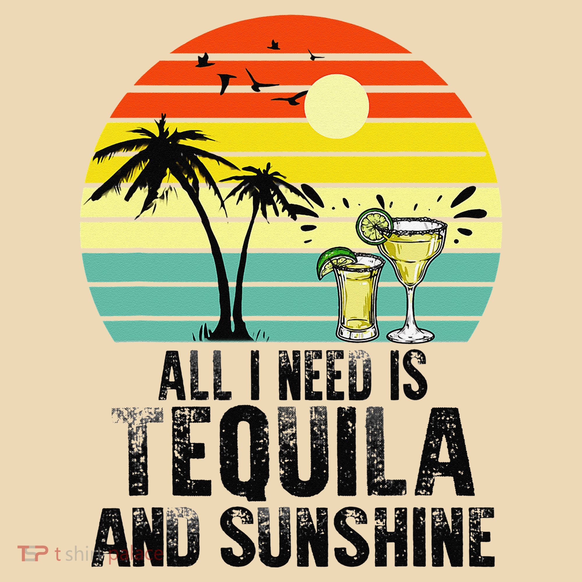 All I Need Is Tequila And Sunshine Beach Vacation Summer Tote Bag