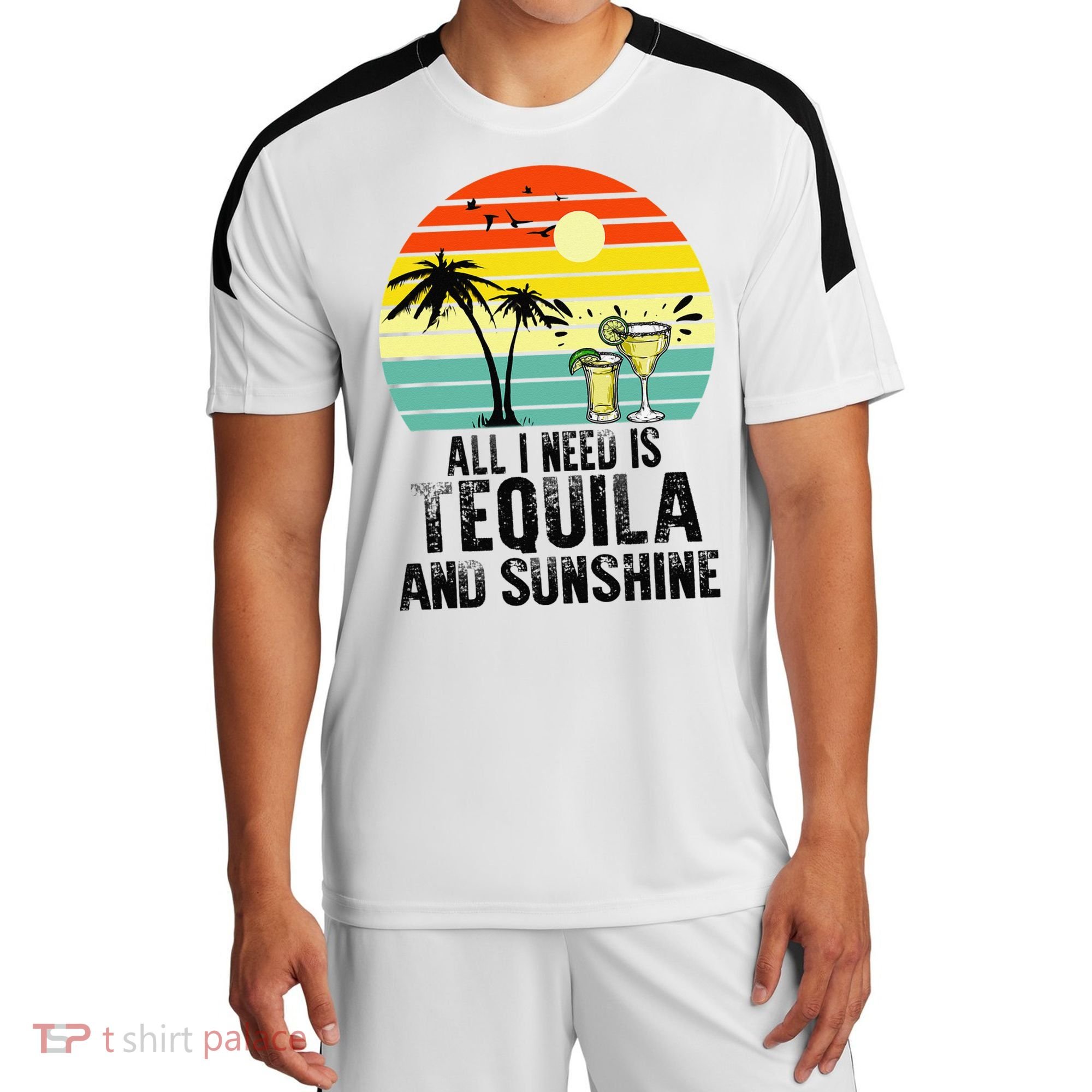All I Need Is Tequila And Sunshine Beach Vacation Summer Sport-Tek Competitor United Soccer Jersey