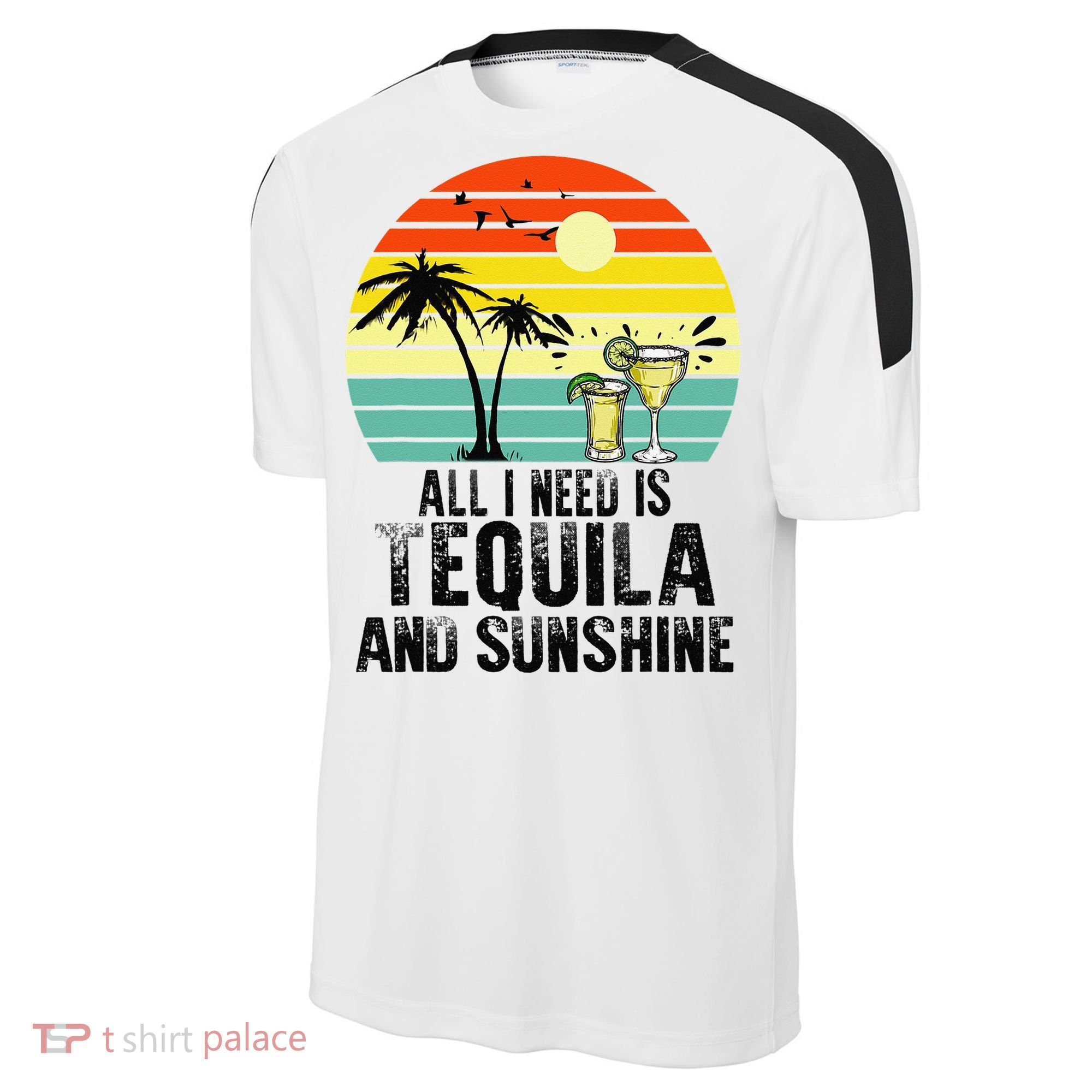 All I Need Is Tequila And Sunshine Beach Vacation Summer Sport-Tek Competitor United Soccer Jersey