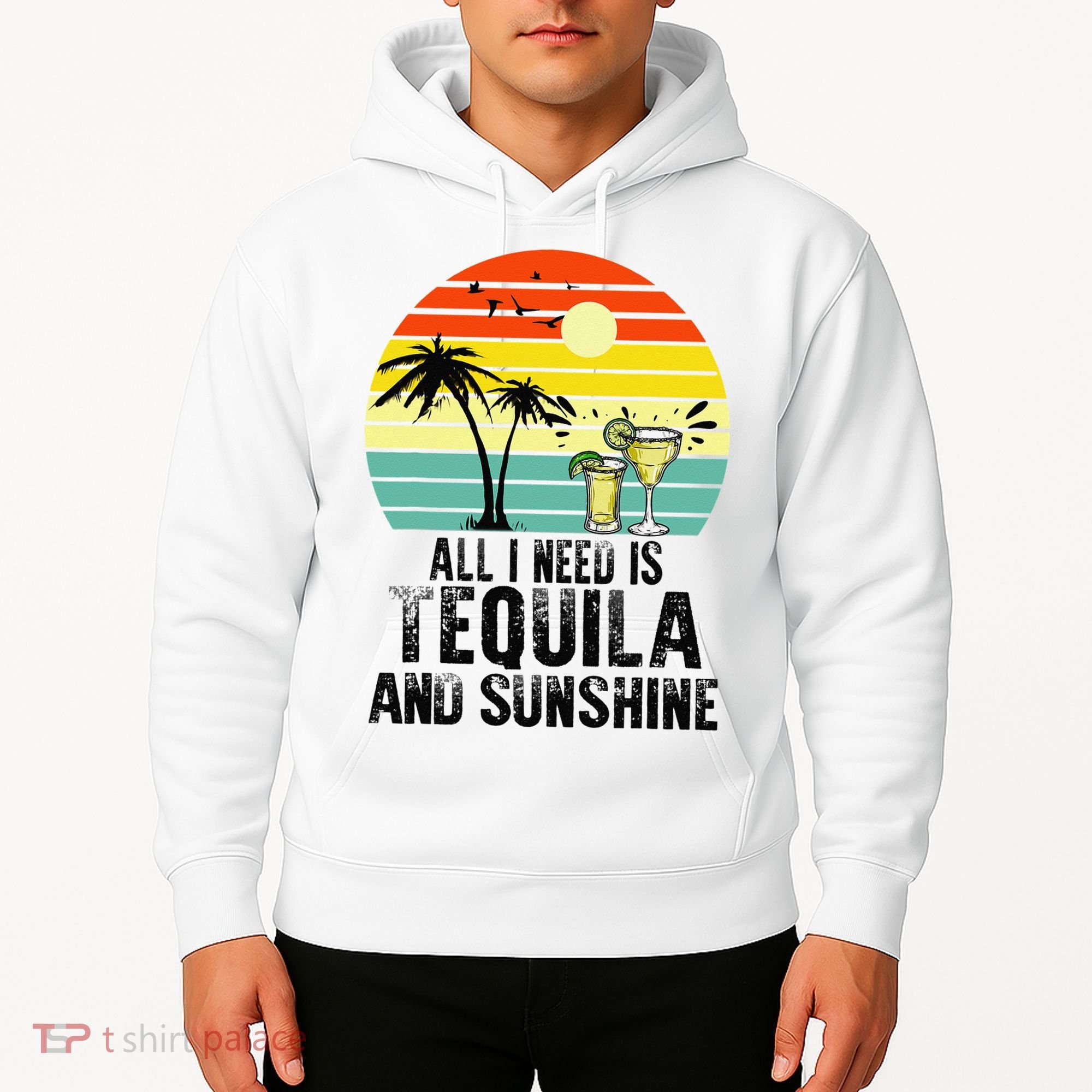 All I Need Is Tequila And Sunshine Beach Vacation Summer Hoodie
