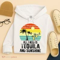 All I Need Is Tequila And Sunshine Beach Vacation Summer Hoodie thumb 4