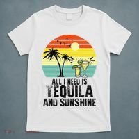 All I Need Is Tequila And Sunshine Beach Vacation Summer T-Shirt thumb 5