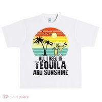 All I Need Is Tequila And Sunshine Beach Vacation Summer Urban Oversized Heavyweight T-Shirt thumb 0