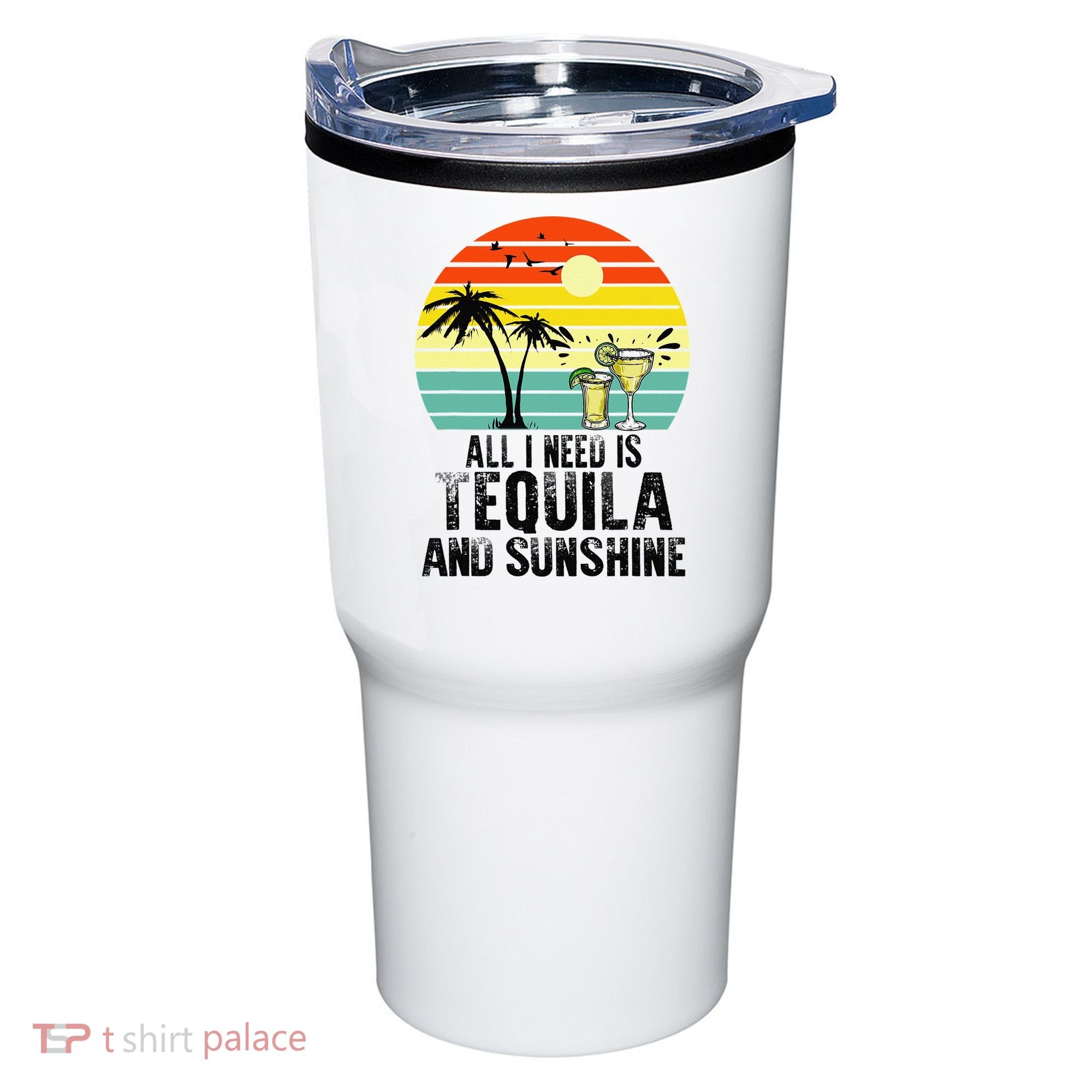 All I Need Is Tequila And Sunshine Beach Vacation Summer Tumbler