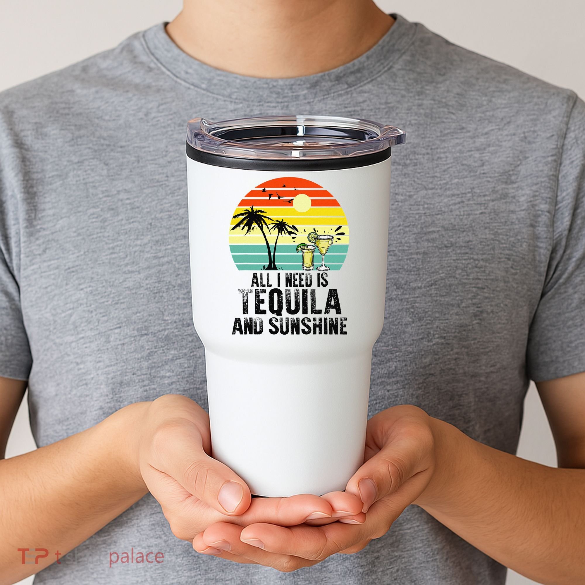All I Need Is Tequila And Sunshine Beach Vacation Summer Tumbler