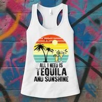 All I Need Is Tequila And Sunshine Beach Vacation Summer Women's Tank Top thumb 3