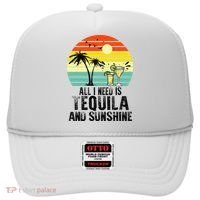 All I Need Is Tequila And Sunshine Beach Vacation Summer Hat thumb 0