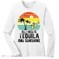 All I Need Is Tequila And Sunshine Beach Vacation Summer Women's Long Sleeve Shirt thumb 0