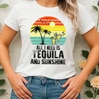 All I Need Is Tequila And Sunshine Beach Vacation Summer Women's T-Shirt thumb 2