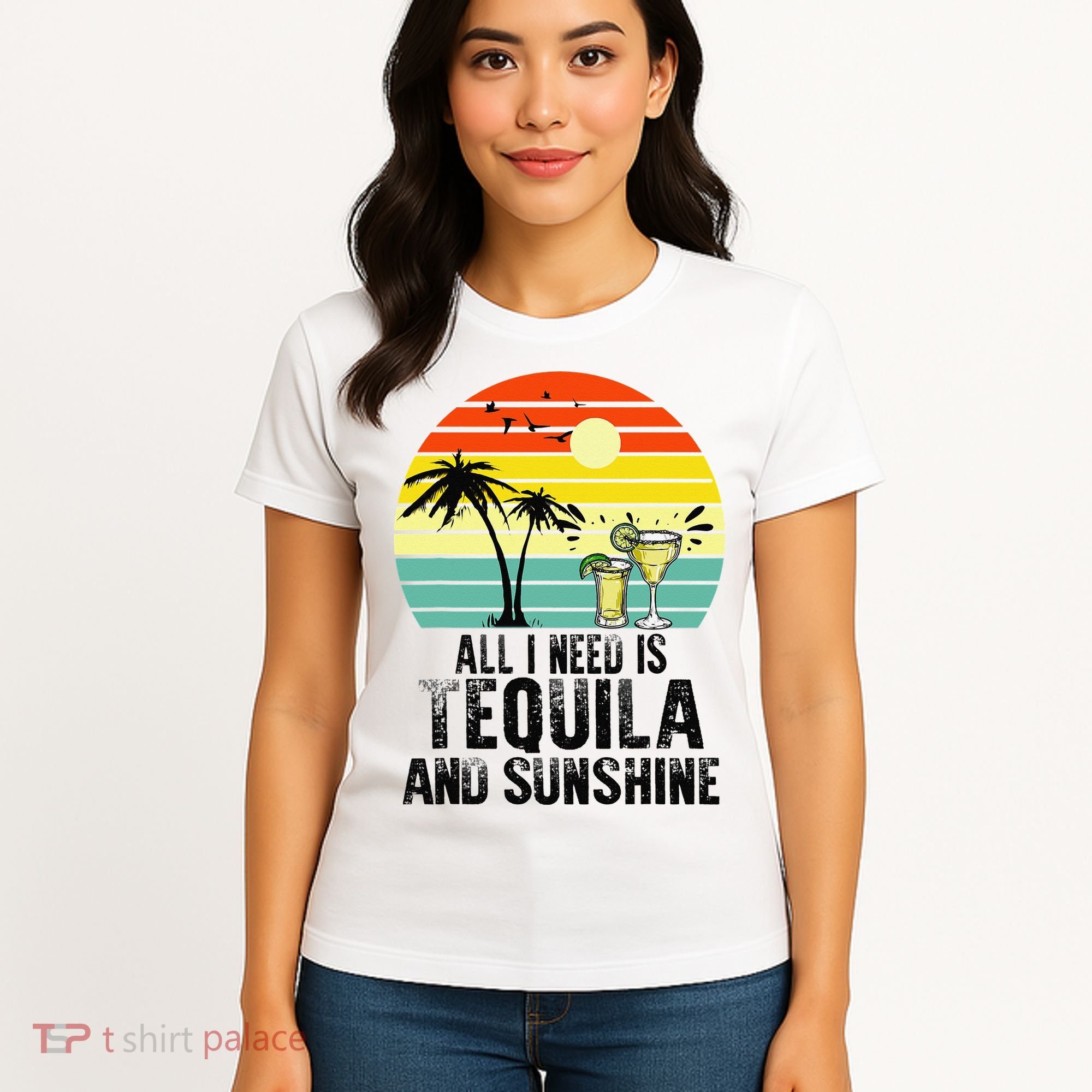 All I Need Is Tequila And Sunshine Beach Vacation Summer Women's T-Shirt