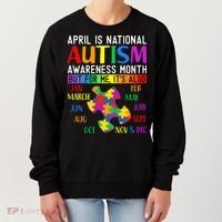 April Is National Autism Awareness Month Women's Sweatshirt thumb 0