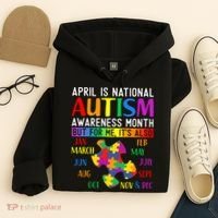 April Is National Autism Awareness Month Hoodie thumb 4