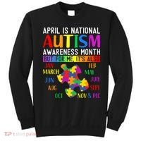 April Is National Autism Awareness Month Sweatshirt thumb 0