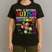 April Is National Autism Awareness Month T-Shirt thumb 4