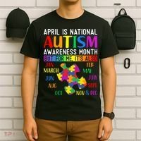 April Is National Autism Awareness Month T-Shirt thumb 6