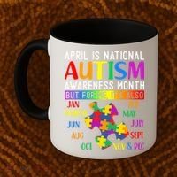 April Is National Autism Awareness Month Coffee Mug thumb 2