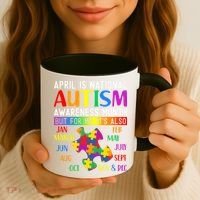 April Is National Autism Awareness Month Coffee Mug thumb 3