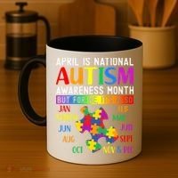 April Is National Autism Awareness Month Coffee Mug thumb 4