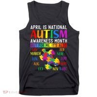 April Is National Autism Awareness Month Tank Top thumb 0