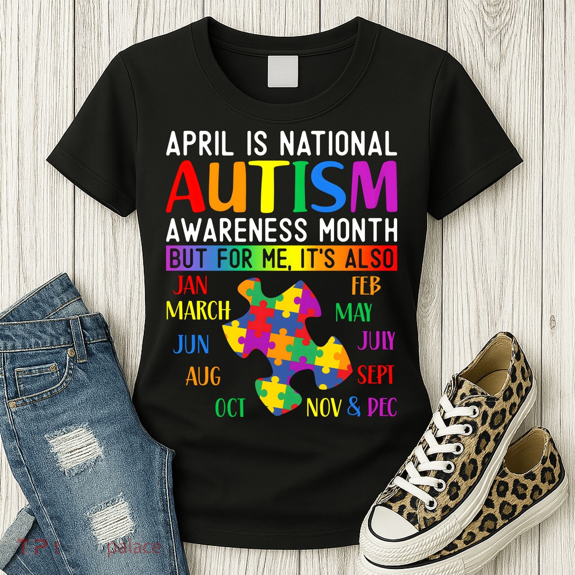 April Is National Autism Awareness Month Women's T-Shirt