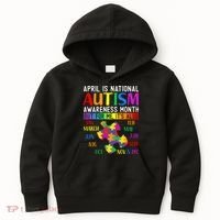 April Is National Autism Awareness Month Kids Hoodie thumb 0