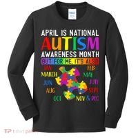 April Is National Autism Awareness Month Kids Long Sleeve Shirt thumb 0