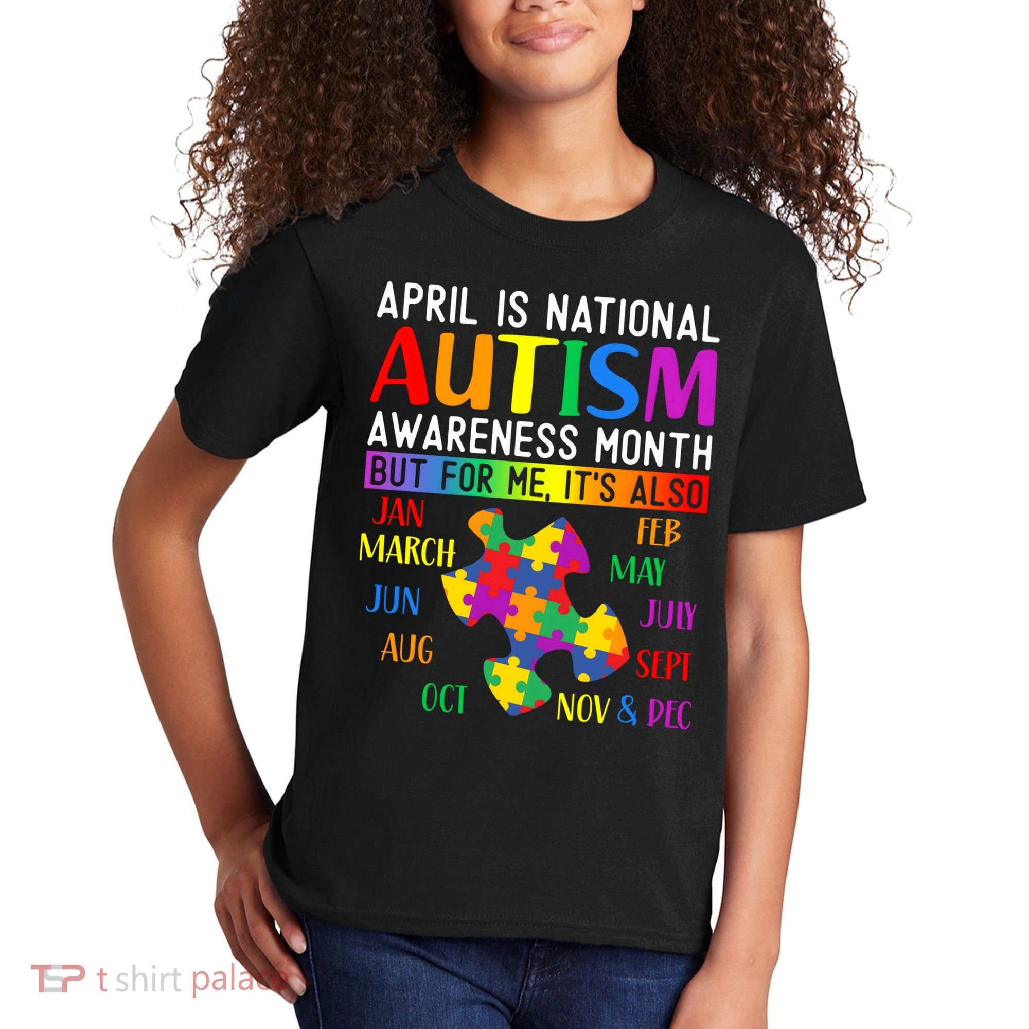 April Is National Autism Awareness Month Kids T-Shirt