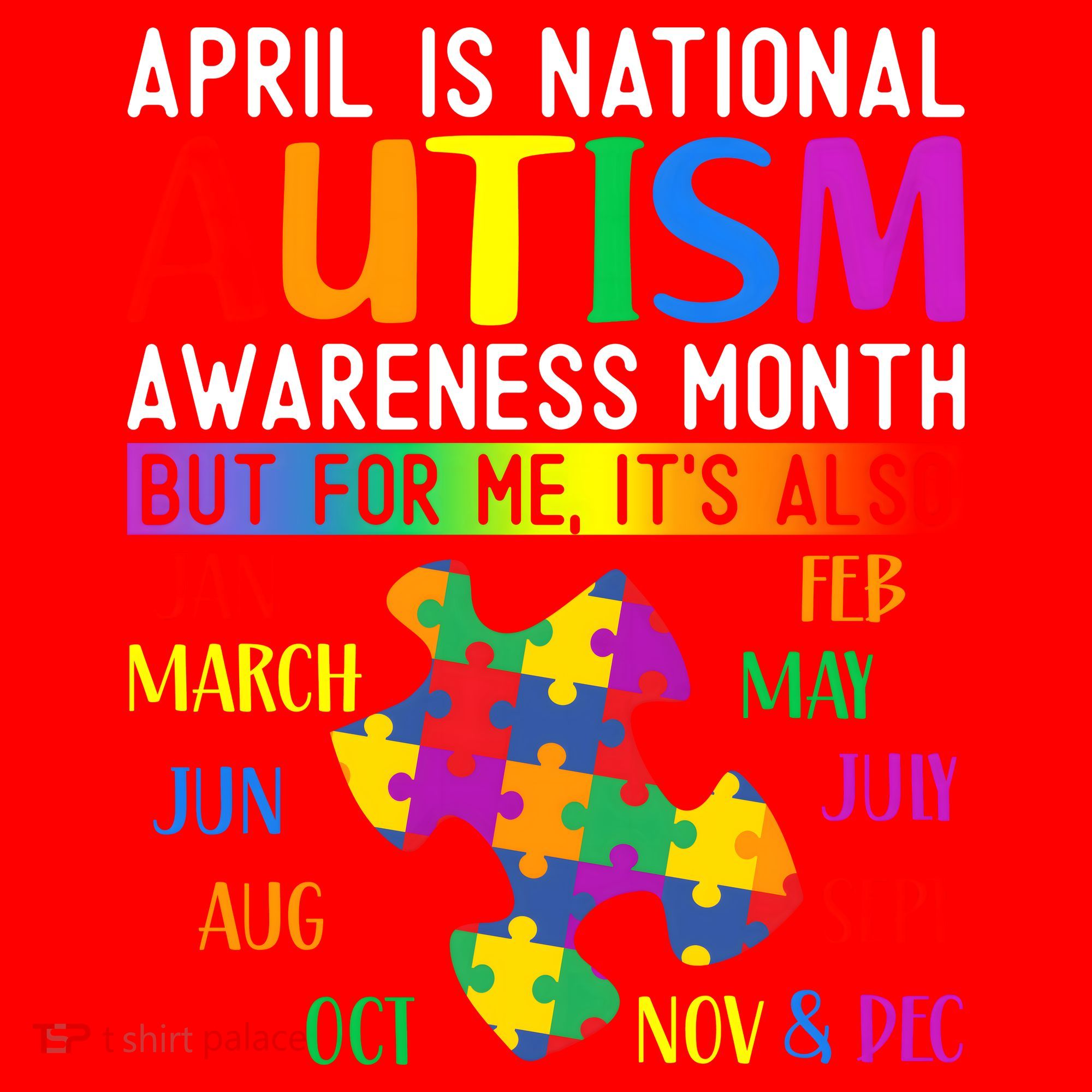 April Is National Autism Awareness Month Santa Hat