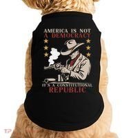 America Is Not A Democracy ItS A Constitutional Republic Doggie Tank thumb 0