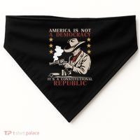 America Is Not A Democracy ItS A Constitutional Republic USA-Made Doggie Bandana thumb 0