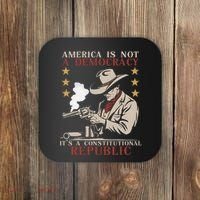 America Is Not A Democracy ItS A Constitutional Republic Coaster thumb 0