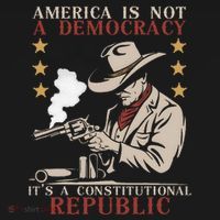 America Is Not A Democracy ItS A Constitutional Republic Women's Hoodie thumb 2