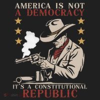 America Is Not A Democracy ItS A Constitutional Republic Hat thumb 2