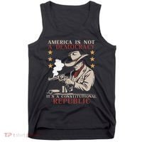 America Is Not A Democracy ItS A Constitutional Republic Tank Top thumb 0