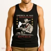 America Is Not A Democracy ItS A Constitutional Republic Tank Top thumb 3