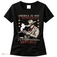 America Is Not A Democracy ItS A Constitutional Republic Women's T-Shirt thumb 0