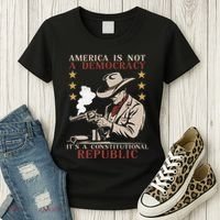 America Is Not A Democracy ItS A Constitutional Republic Women's T-Shirt thumb 3
