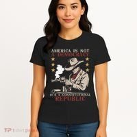 America Is Not A Democracy ItS A Constitutional Republic Women's T-Shirt thumb 4
