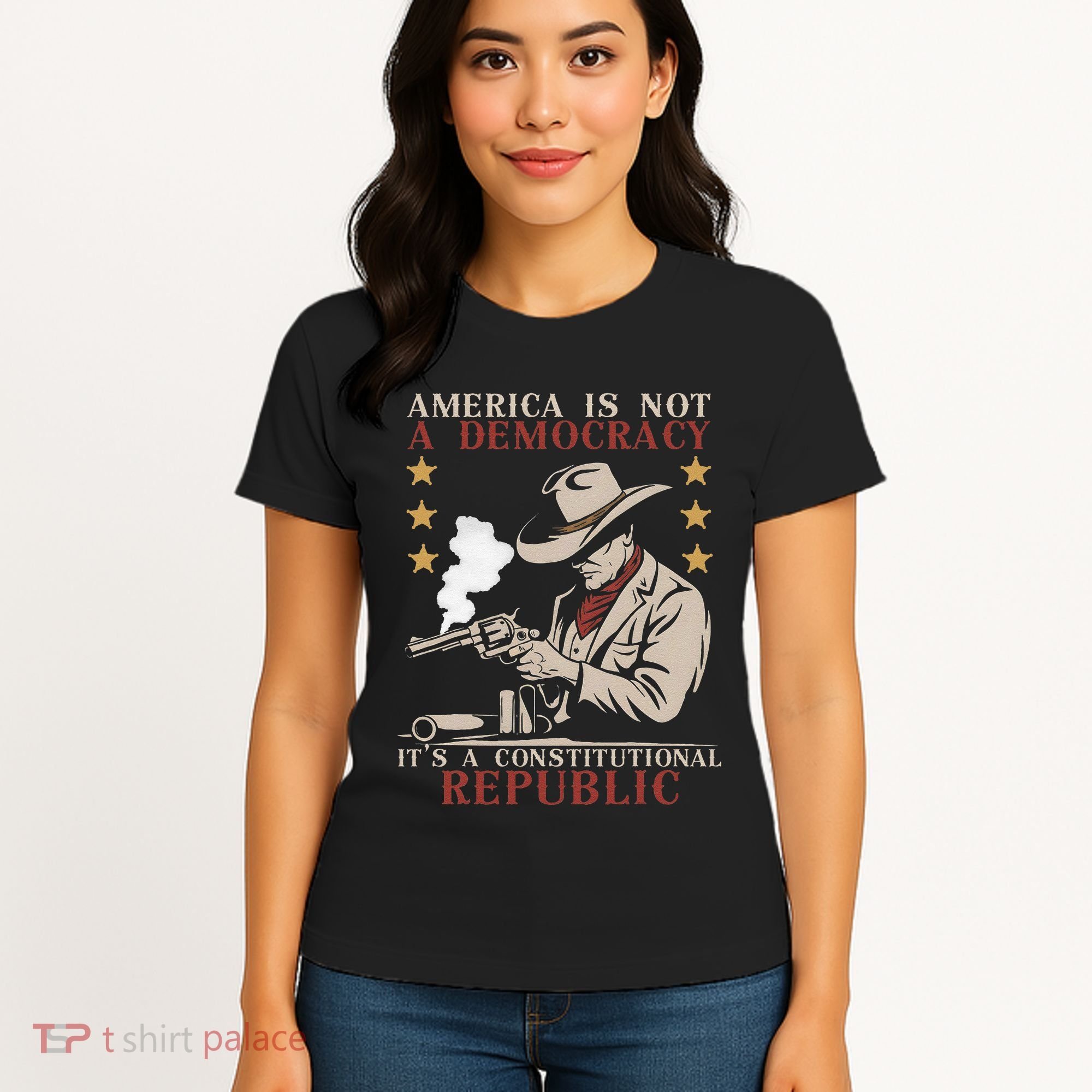 America Is Not A Democracy ItS A Constitutional Republic Women's T-Shirt