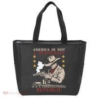 America Is Not A Democracy ItS A Constitutional Republic Tote Bag thumb 0