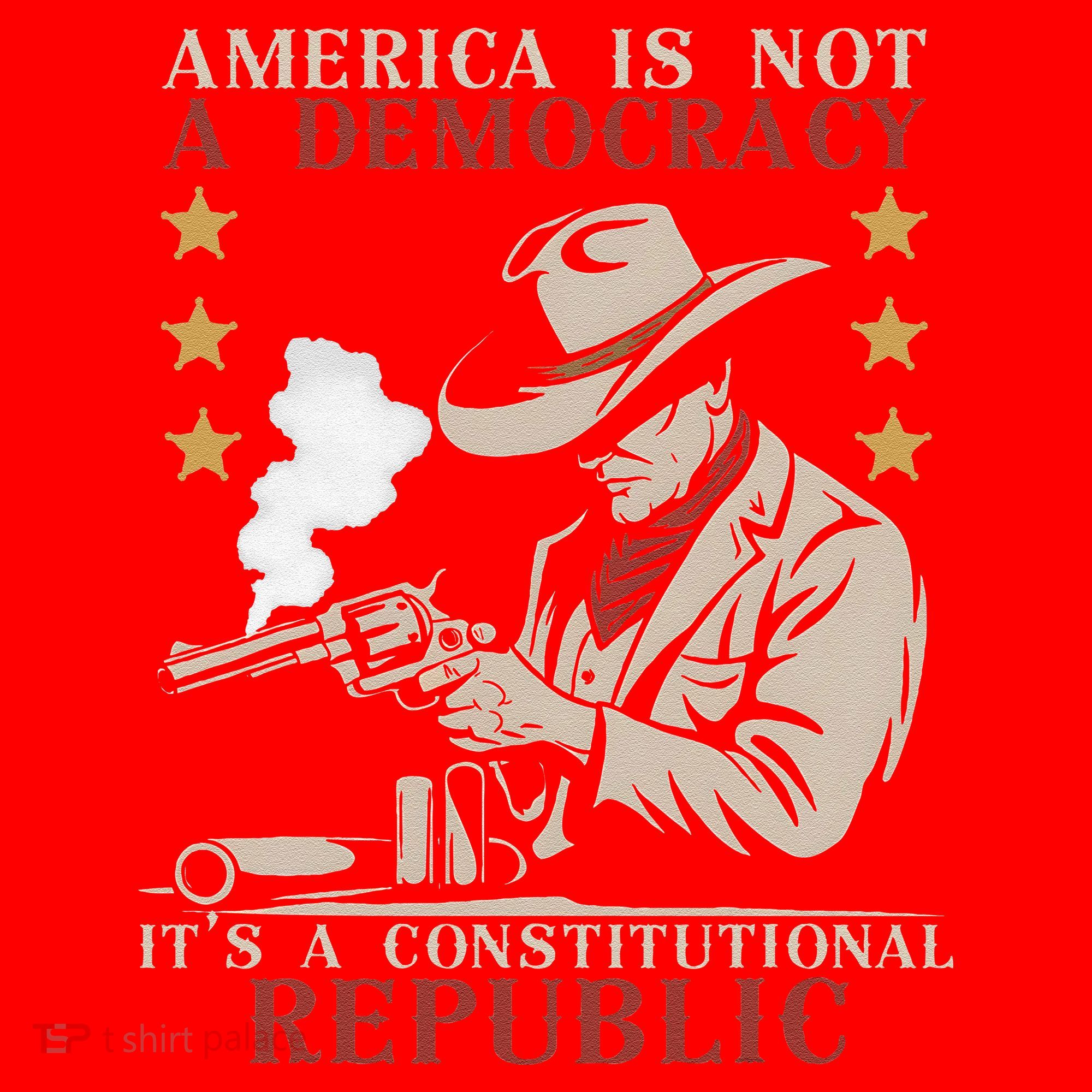 America Is Not A Democracy ItS A Constitutional Republic Santa Hat