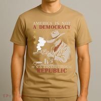America Is Not A Democracy ItS A Constitutional Republic T-Shirt thumb 3