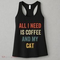 All I Need Is Coffee And My Cat Women's Tank Top thumb 3